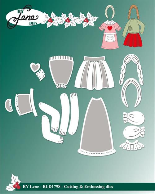 By Lene dies Accessories for 1796 Største 3x4,6cm